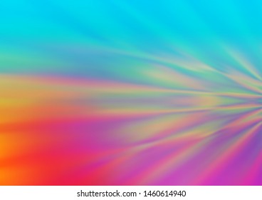 Light Blue, Red vector blurred shine abstract pattern. Colorful illustration in blurry style with gradient. The background for your creative designs.