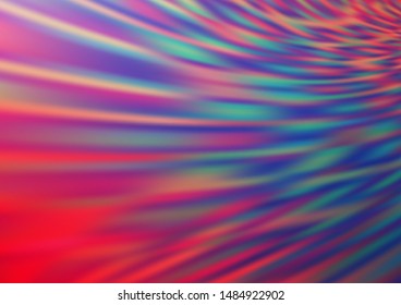 Light Blue, Red vector blurred shine abstract template. Creative illustration in halftone style with gradient. Brand new design for your business.