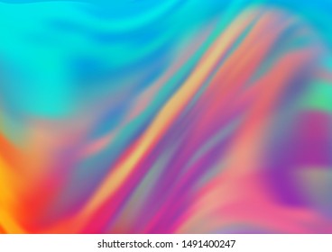 Light Blue, Red vector blurred shine abstract template. An elegant bright illustration with gradient. The blurred design can be used for your web site.