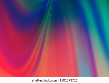 Light Blue, Red vector blurred bright pattern. A completely new color illustration in a bokeh style. A completely new template for your design.