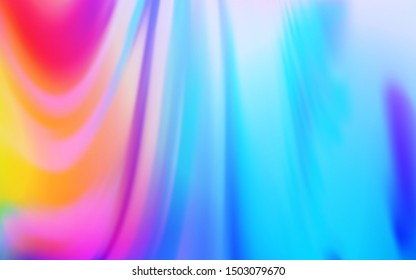 Light Blue, Red vector blurred template. Creative illustration in halftone style with gradient. Background for a cell phone.