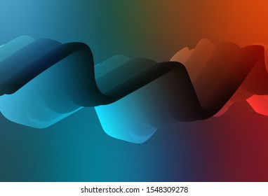 Light Blue, Red vector blurred template. A completely new colored illustration in blur style. Background for designs.