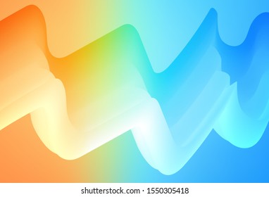 Light Blue, Red vector blurred shine abstract background. Creative illustration in halftone style with gradient. New design for your business.