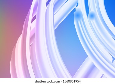 Light Blue, Red vector blurred shine abstract template. A completely new colored illustration in blur style. Elegant background for a brand book.
