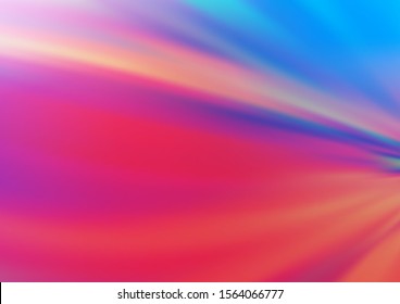 Light Blue, Red vector blurred shine abstract background. A vague abstract illustration with gradient. A completely new template for your design.