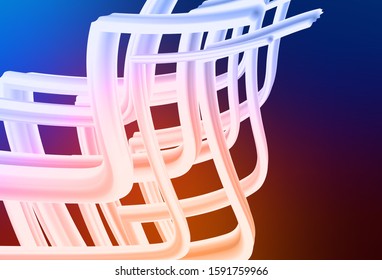 Light Blue, Red vector blurred and colored pattern. Colorful illustration in abstract style with gradient. Smart design for your work.