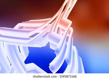 Light Blue, Red vector blurred shine abstract background. Shining colorful illustration in smart style. Elegant background for a brand book.