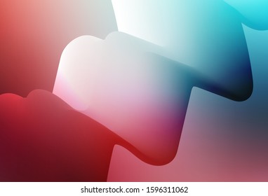 Light Blue, Red vector blurred shine abstract texture. Colorful illustration in abstract style with gradient. New design for your business.