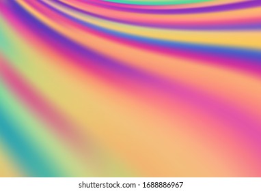Light Blue, Red vector blurred shine abstract template. Creative illustration in halftone style with gradient. Background for designs.
