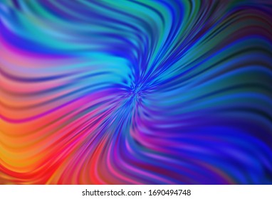 Azul claro, vector rojo borroso brillo de fondo abstracto. Una elegante ilustración brillante con gradiente. El mejor diseño borroso para su negocio.
