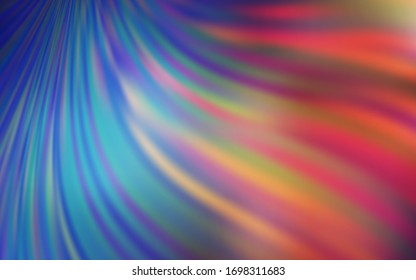 Azul claro, vector rojo, patrón brillante difuminado. Una ilustración de color completamente nueva en un estilo borroso. Nuevo diseño de estilo para su libro de marca.