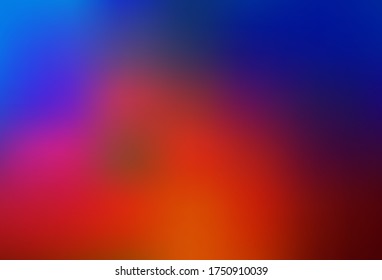 Hellblau, roter Vektorunscharfer, glänzender abstrakter Hintergrund. Abstrakte farbige Illustration mit Farbverlauf. Unscharfes Design für Ihre Website.
