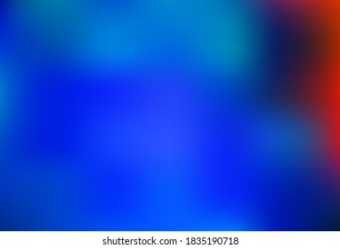 Light Blue, Red vector blurred bright template. Glitter abstract illustration with gradient design. New style for your business design.