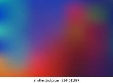 Light Blue, Red vector blurred bright background. Colorful abstract illustration with gradient. Best blurred design for your business.