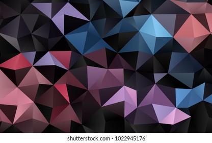 Light Blue, Red vector blurry triangle background. Creative geometric illustration in Origami style with gradient. A completely new design for your business.