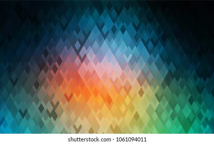 Light Blue, Red vector blurry rectangular background. Geometric background in square style with gradient. The pattern can be used for brand-new background.