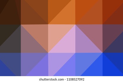 Light Blue, Red vector blurry triangle template. Creative illustration in halftone style with gradient. A completely new template for your business design.