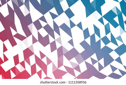 Light Blue, Red vector blurry hexagon texture. Colorful abstract illustration with gradient. A new texture for your design.