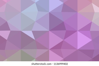 Light Blue, Red vector blurry triangle pattern. A completely new color illustration in a  polygonal style. Brand-new style for your business design.