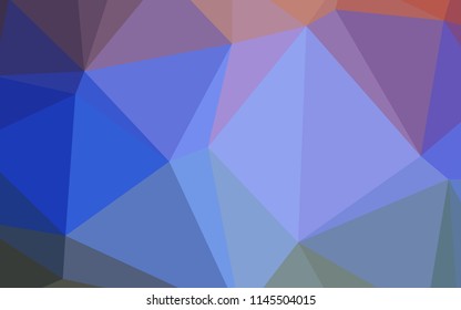 Light Blue, Red vector blurry triangle template. Shining polygonal illustration, which consist of triangles. The template for cell phone's backgrounds.