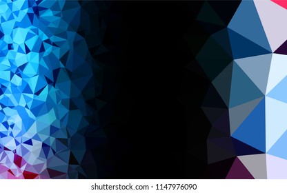 Light Blue, Red vector blurry hexagon texture. A completely new color illustration in a vague style. Brand new design for your business.