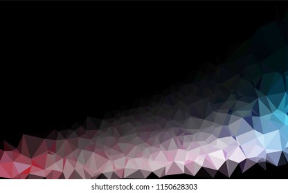 Light Blue, Red vector blurry hexagon texture. A sample with polygonal shapes. The polygonal design can be used for your web site.