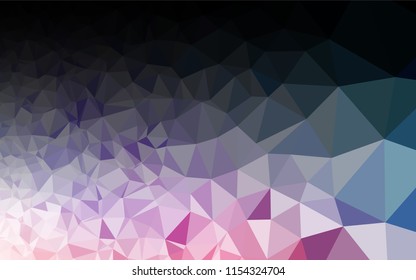Light Blue, Red vector blurry hexagon template. A sample with polygonal shapes. The best triangular design for your business.