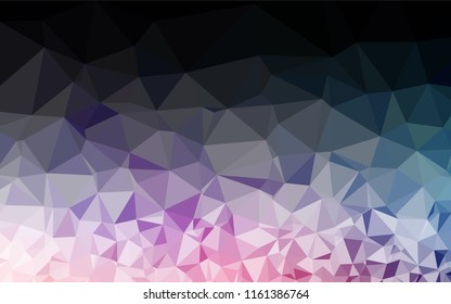 Light Blue, Red vector blurry hexagon template. A vague abstract illustration with gradient. The elegant pattern can be used as part of a brand book.