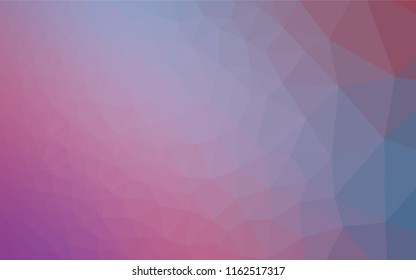 Light Blue, Red vector blurry hexagon pattern. Colorful illustration in abstract style with gradient. A completely new design for your business.
