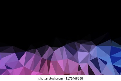 Light Blue, Red vector blurry hexagon template. Shining illustration, which consist of triangles. The elegant pattern can be used as part of a brand book.