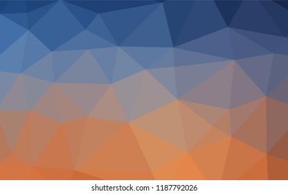 Light Blue, Red vector blurry hexagon texture. Glitter abstract illustration with an elegant design. The polygonal design can be used for your web site.