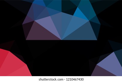 Light Blue, Red vector blurry hexagon template. Brand new colored illustration in blurry style with gradient. The completely new template can be used for your brand book.