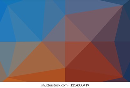 Light Blue, Red vector blurry hexagon texture. Colorful illustration in abstract style with gradient. The elegant pattern can be used as part of a brand book.