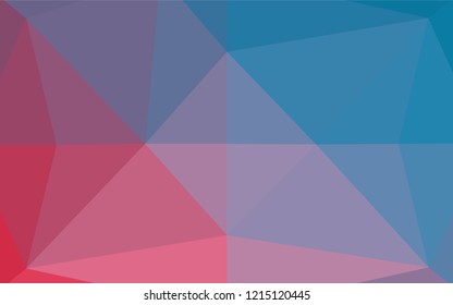 Light Blue, Red vector blurry hexagon texture. Colorful illustration in abstract style with gradient. Brand new style for your business design.