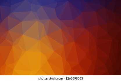 Light Blue, Red vector blurry hexagon pattern. Brand new colored illustration in blurry style with gradient. A completely new design for your business.