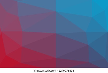 Light Blue, Red vector blurry triangle template. Brand new colorful illustration in with gradient. Completely new design for your business.