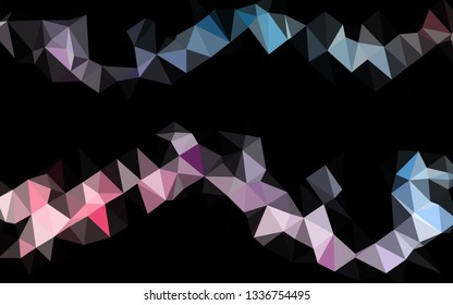 Light Blue, Red vector blurry triangle texture. Colorful illustration in Origami style with gradient.  New texture for your design.
