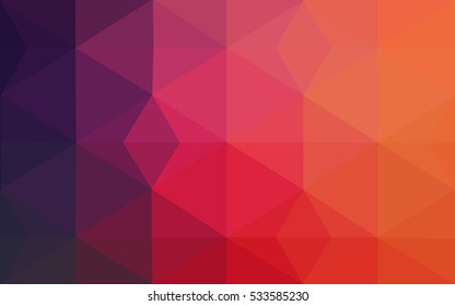 Light Blue Red vector blurry triangle background design. Geometric background in Origami style with gradient. 