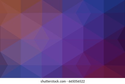 Light Blue, Red vector blurry triangle background design. Geometric background in Origami style with gradient. 
