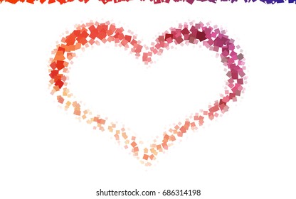 Light Blue, Red vector blurry rectangular background. Geometric background in square style with gradient. The pattern can be used for brand-new background.