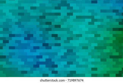 Light Blue, Red vector blurry rectangular background. Geometric background in square style with gradient. The pattern can be used for brand-new background.