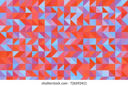 Light Blue, Red vector blurry triangle template. Creative illustration in halftone style with gradient. Brand-new design for your business.