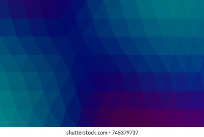 Light Blue, Red vector blurry triangle background design. Geometric background in Origami style with gradient. 