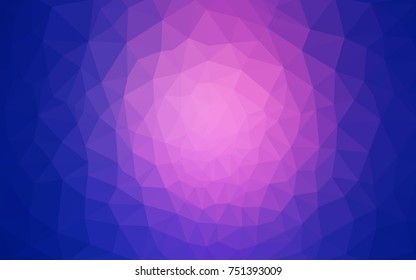 Light Blue, Red vector blurry triangle background design. Geometric background in Origami style with gradient. 