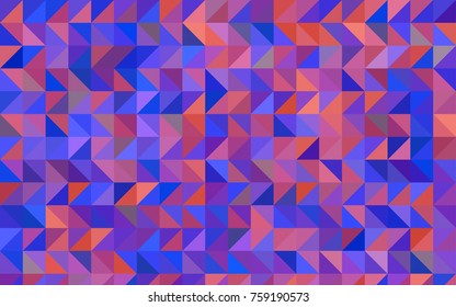Light Blue, Red vector blurry triangle pattern. Shining colored illustration in a brand-new style. Brand-new style for your business design.
