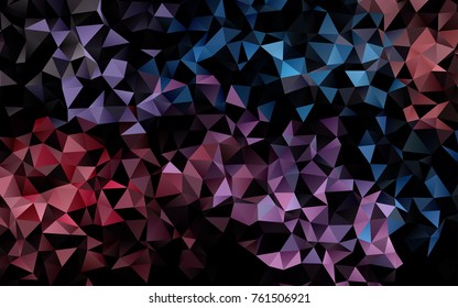 Light Blue, Red vector blurry triangle background. Creative geometric illustration in Origami style with gradient. Triangular pattern for your business design.