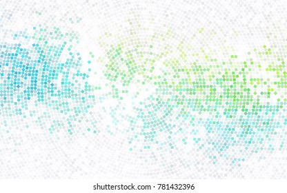 Light Blue, Red vector blurry rectangular background. Geometric background in square style with gradient. The pattern can be used for brand-new background.