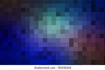 Light Blue, Red vector blurry rectangular background. Geometric background in square style with gradient. The pattern can be used for brand-new background.
