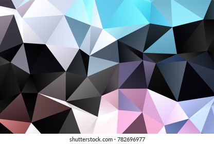 Light Blue, Red vector blurry triangle pattern. Glitter abstract illustration with an elegant design. A new texture for your design.