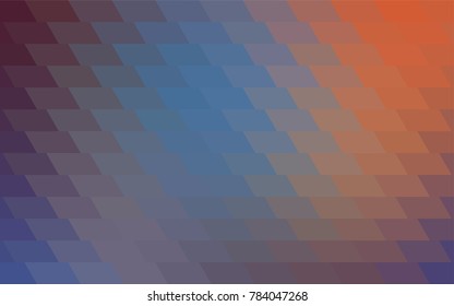 Light Blue, Red vector blurry rectangular background. Geometric background in square style with gradient. The pattern can be used for brand-new background.